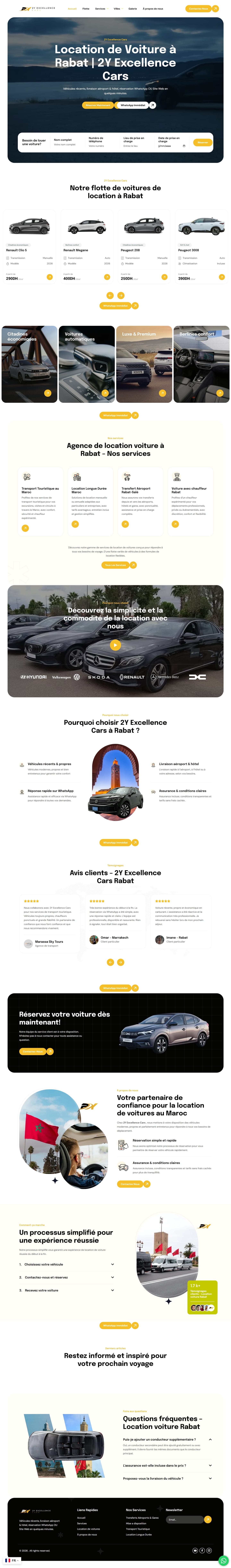 Aperçu du site 2Y Excellence Cars