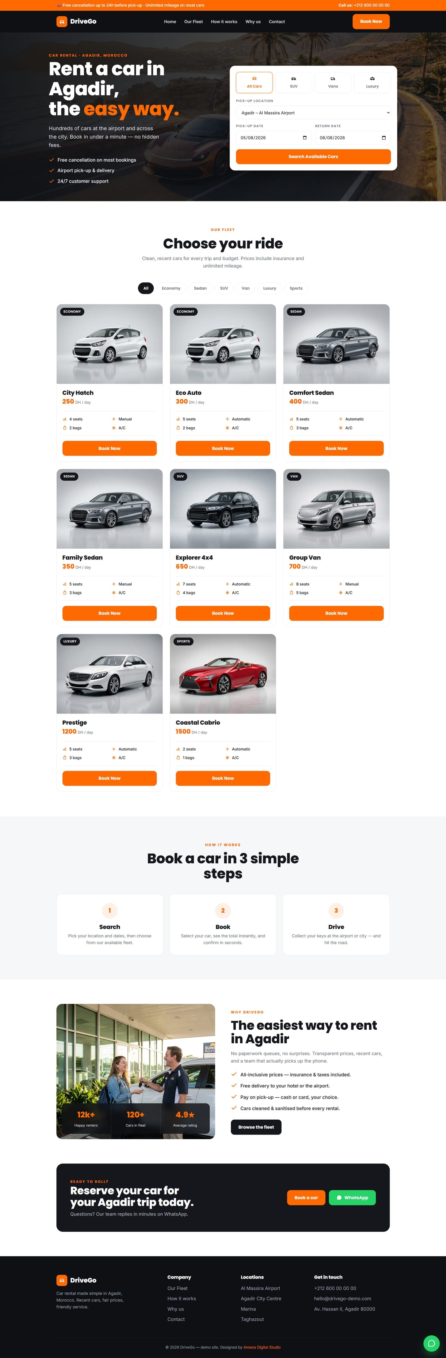 Aperçu du site DriveGo