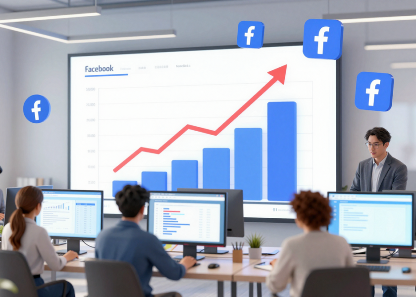 croissance facebook entreprise