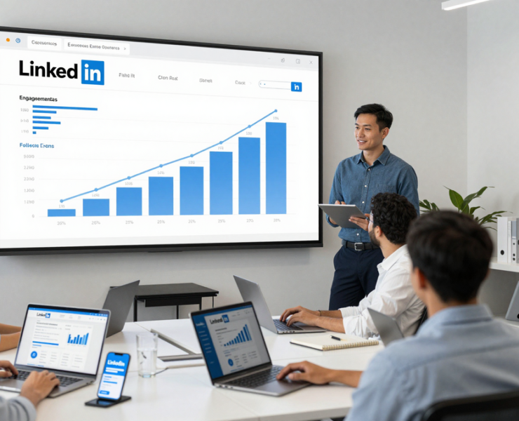 croissance linkedin entreprise