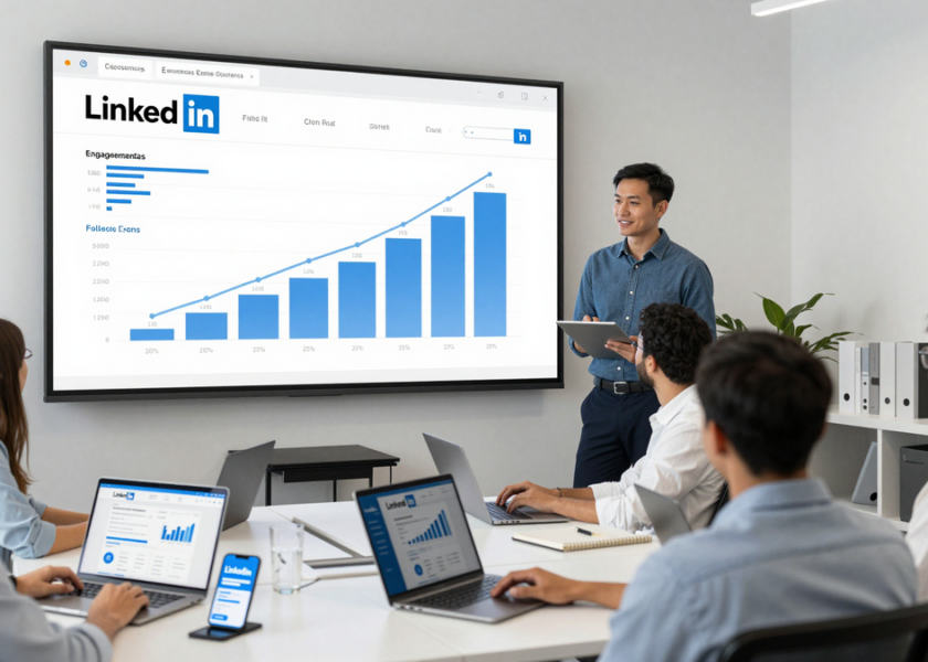 croissance linkedin entreprise