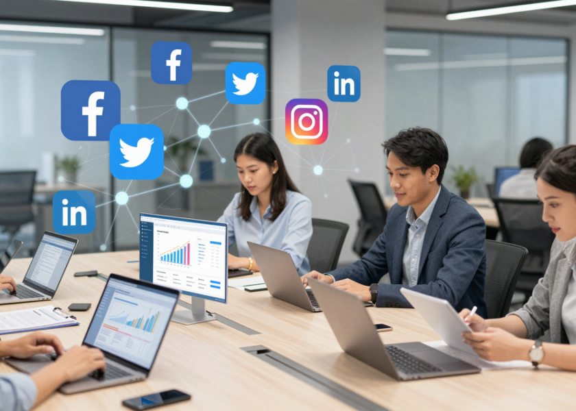 développer réseaux sociaux entreprise